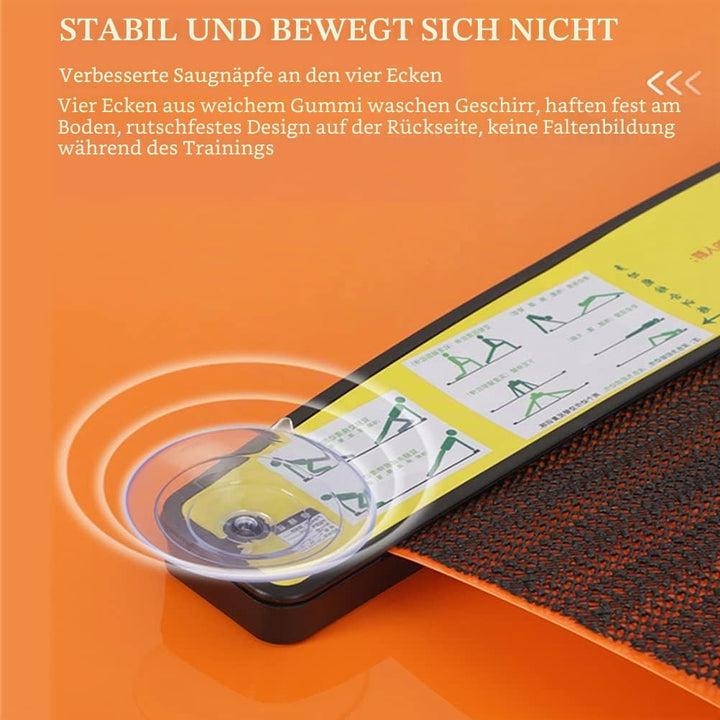 Gleitbrett mit Schuhüberzug, Trainingsmatte für Bein-Topf-Training, Fitness, Gleitbrett für Fitness-