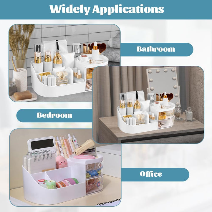 Make Up Organizer Kosmetik Aufbewahrungsbox mit Schubladen Schminktisch Organizer Schminkbox Beauty