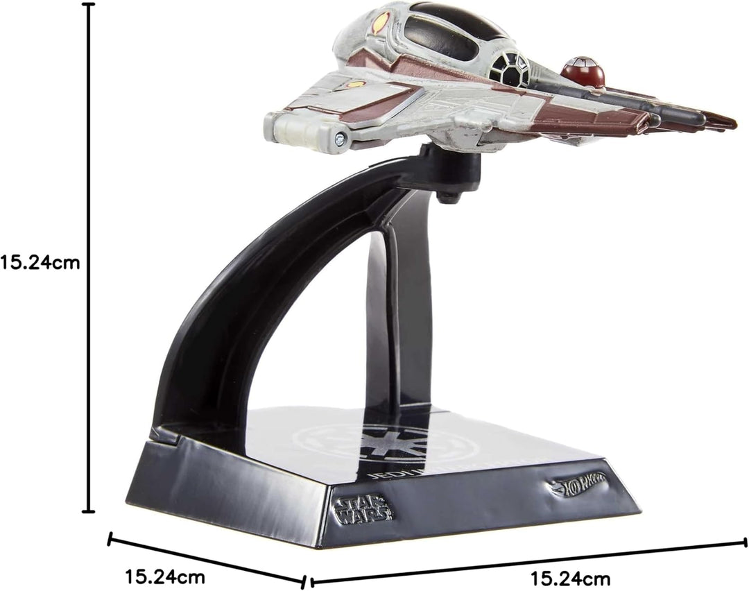 Hot Wheels Star Wars Starships - Raumschiff aus Metall 1/50 - Obi-wan Kenobi's Jedi Interceptor