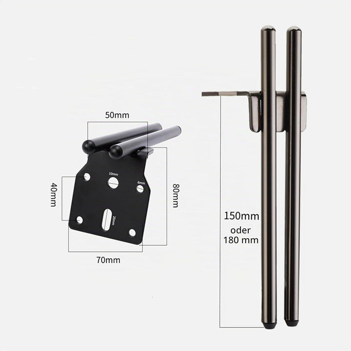 KMERCE Möbelfüsse Metall Schwarz, 4 Stück Schrankfüsse 15cm, Kommodenfüsse, Sofa füsse, Füsse für mö
