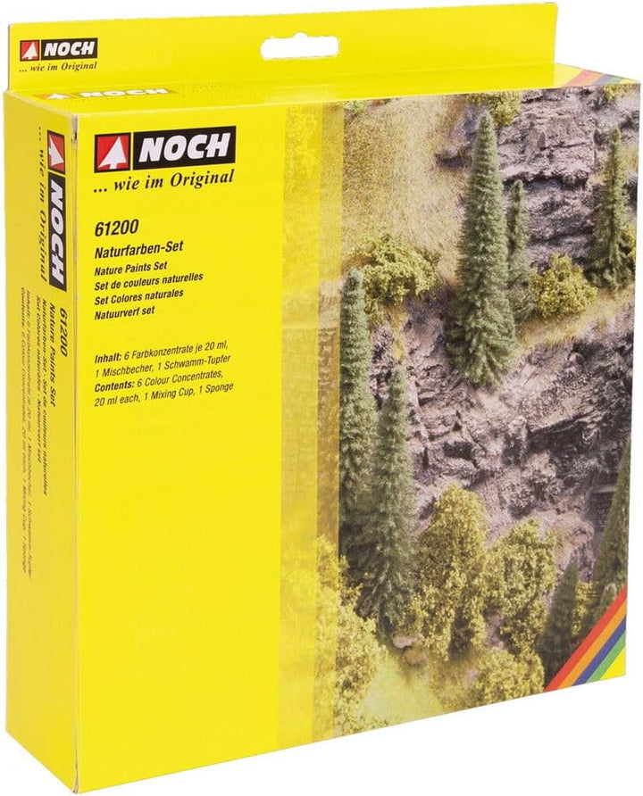 NOCH 61200 Modellbahn-Naturfarbe Beige, Ocker, Oliv, Erdfarben (earth), Grau, Schwarz 1 Set, 20 ml (