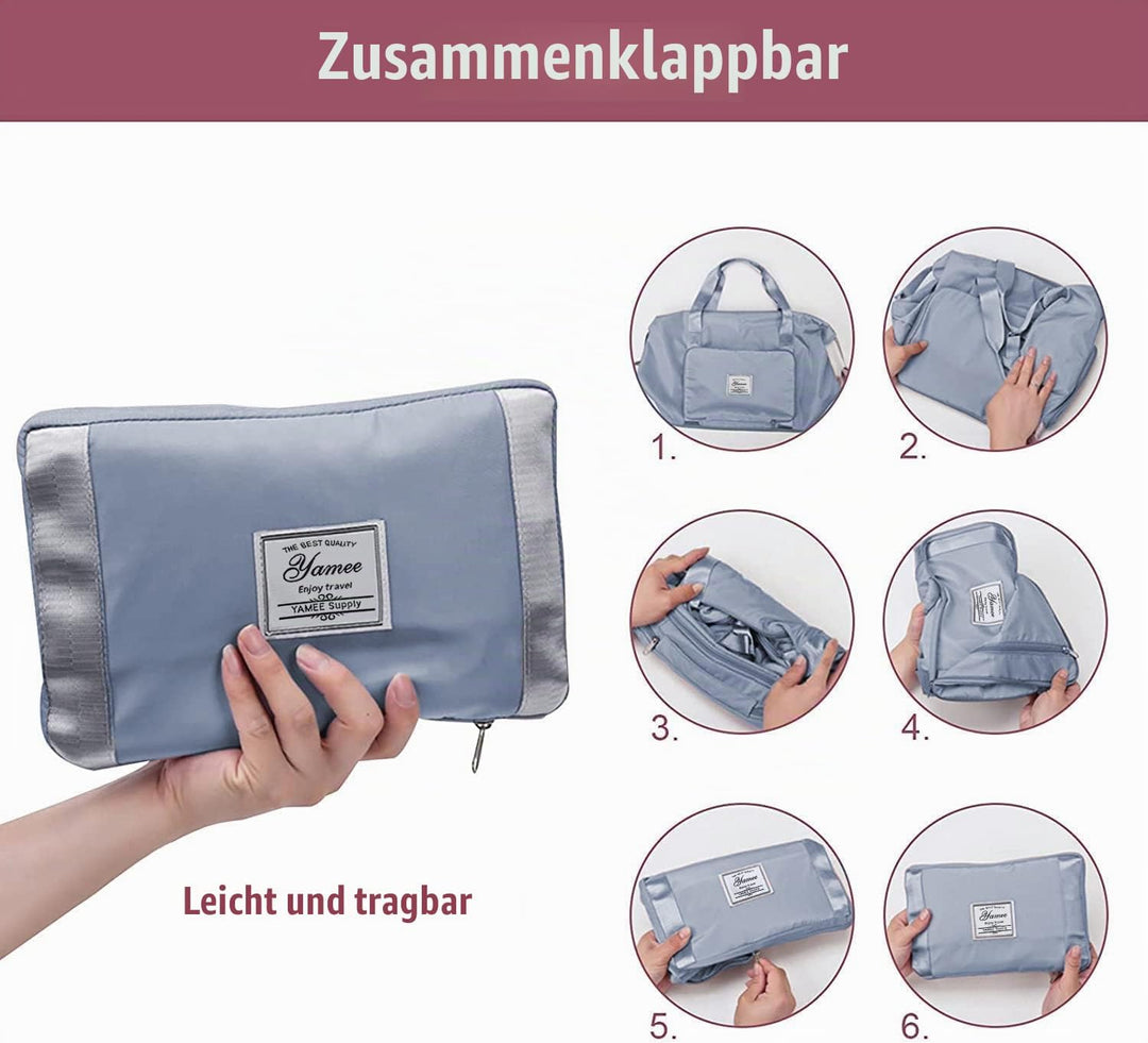 YAMEE Reisetasche Faltbare mit grosser Kapazität, Tragbar Reisetaschen, wasserdichte Sporttasche mit