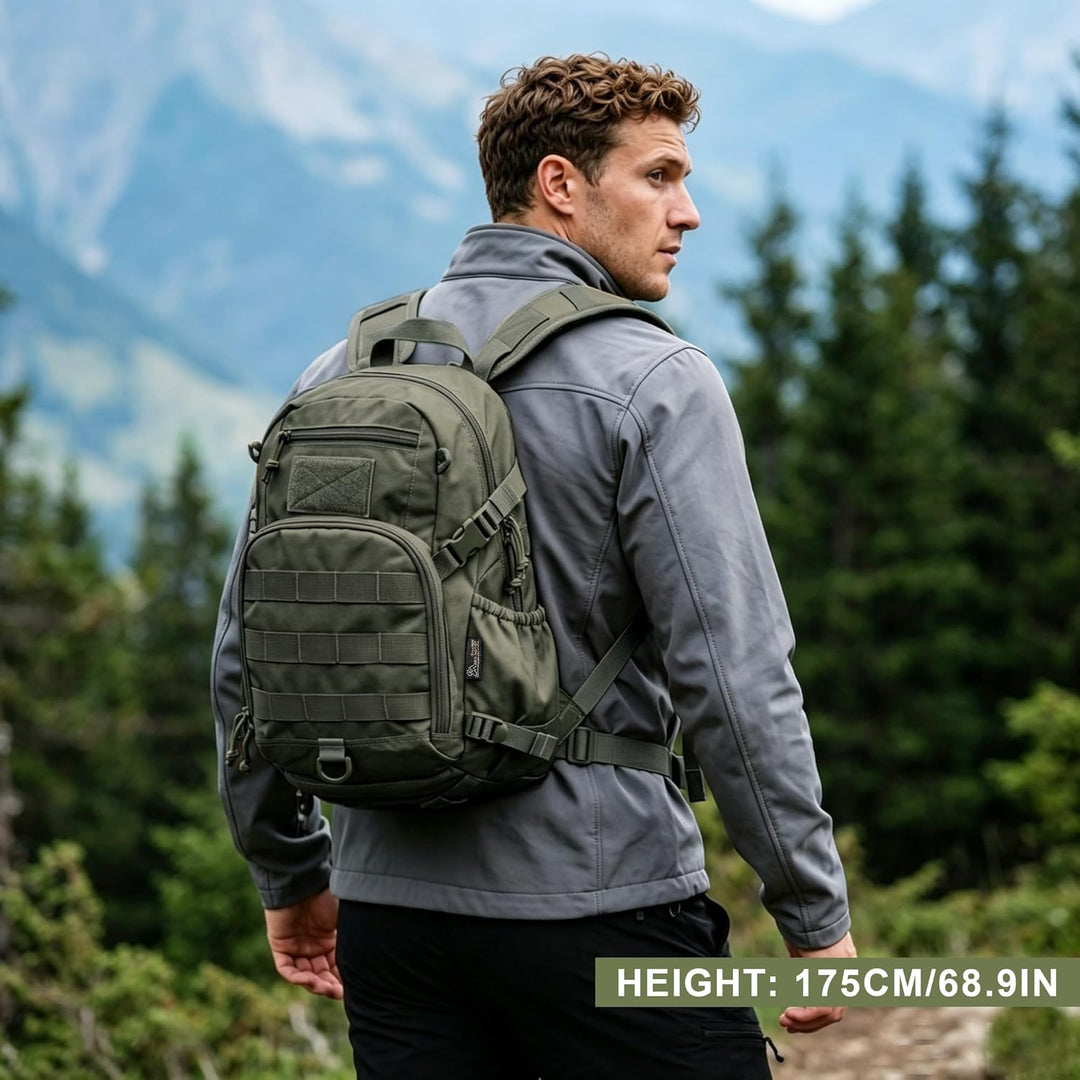Mardingtop 15L/25L Rucksack Herren Militär Rucksäcke Wanderrucksack für Taktischer Fahrrad Wandern S