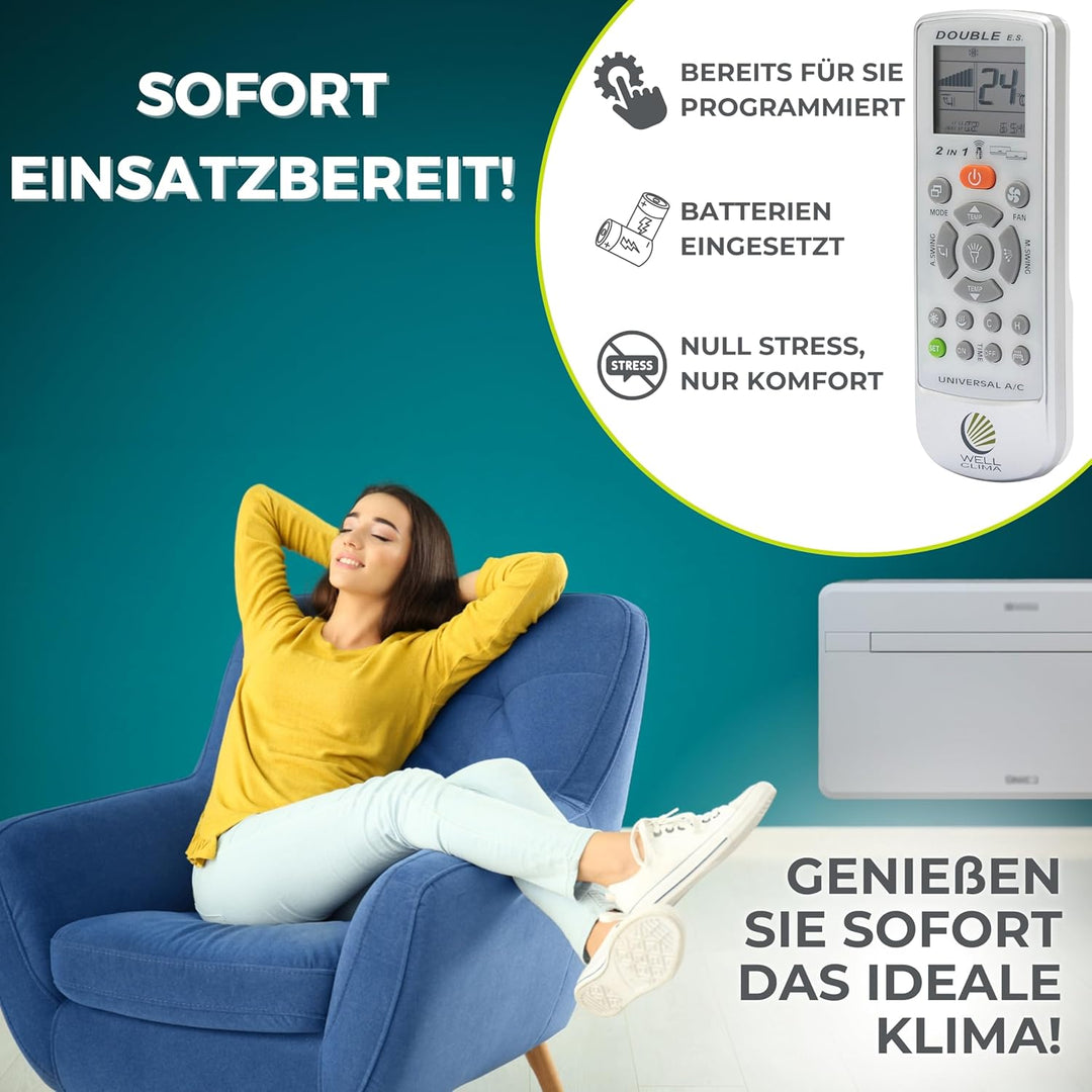 Wellclima Fernbedienung für Unico-, Issimo- und Climapiù-Modelle von Olimpia Splendid, Alternative z