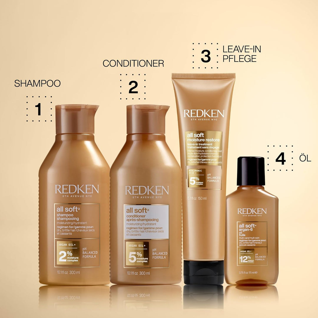 Redken | Spülung für trockenes und brüchiges Haar, Belebt und hydratisiert, Mit Fettsäuren, Antioxid