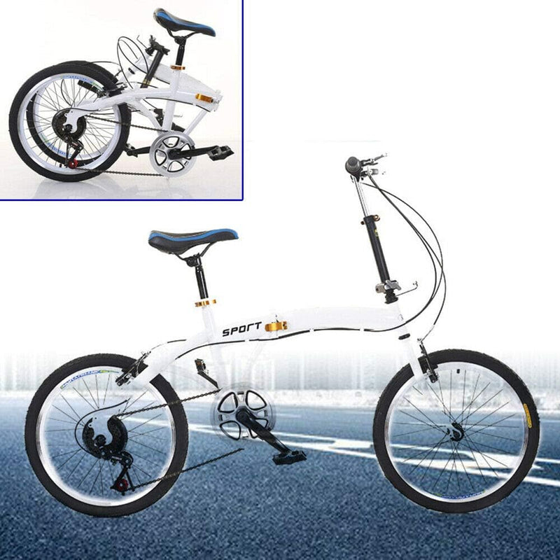 Aohuada Faltrad Klappfahrrad Gang Klapprad Folding Fahrrad Faltender Klappbar Bike Reise 7 Gang 20 Z