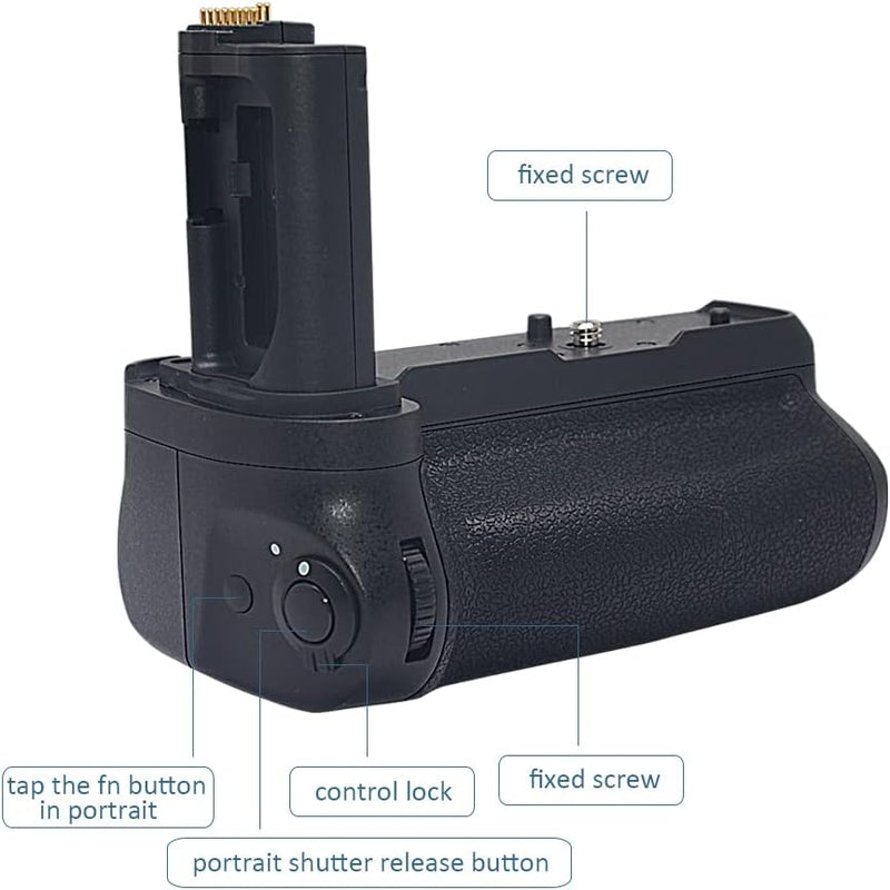Venidice Multifunktions Batteriegriff für Nikon Z6 II Z7 II Kamera,ersetzt MB-N11 - Akkugriff optima
