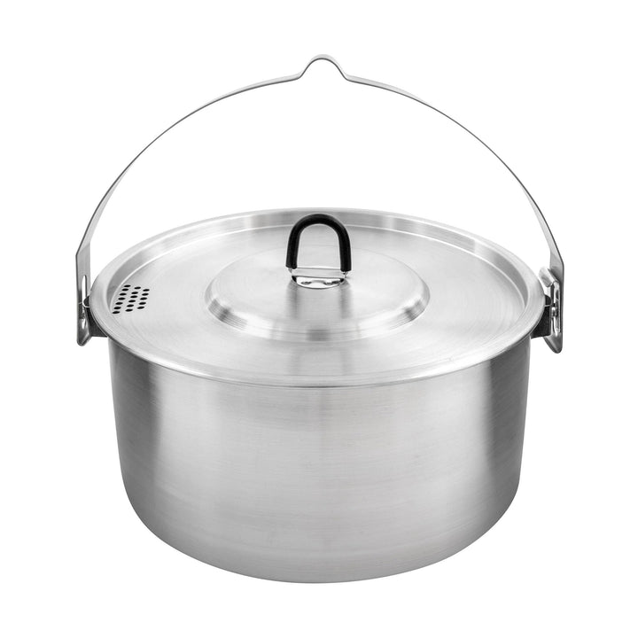 Tatonka Kettle II (2.5/4 L) - Outdoor-Kochtopf aus Edelstahl mit Volumenskalierung und inklusive Dec
