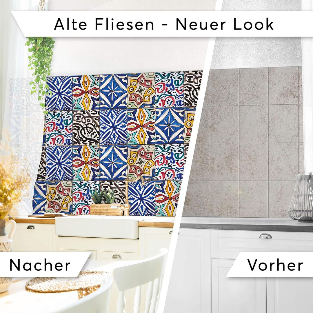 CREATISTO Mosaik Klebefliesen Stickerfliesen Fliesenfolie - Selbstklebende Fliesen Folie I Stickerfl