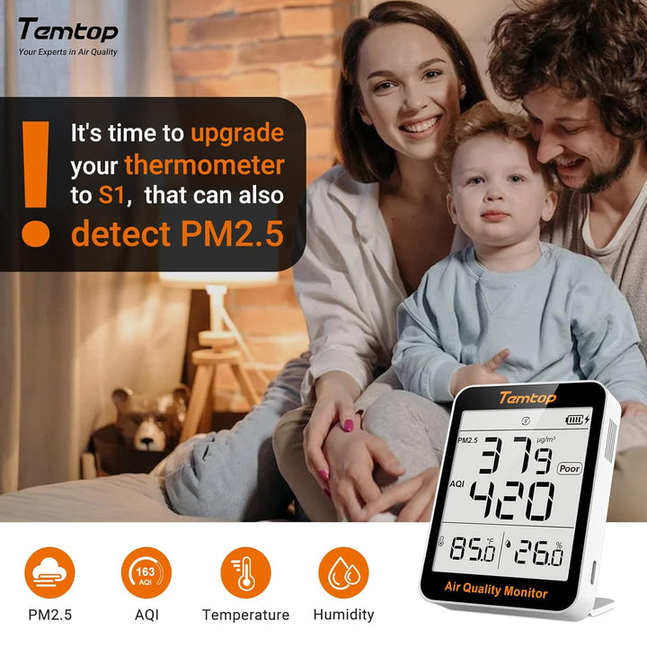Temtop Luftqualität Monitor PM2.5 Monitor