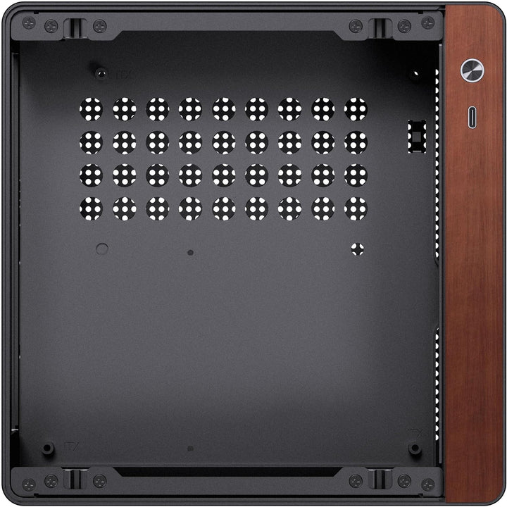 Jonsbo N10 PC-Gehäuse Schwarz – Mini-Tower für Mini-ITX, mit 2 Lüftern, bis 4X 2,5-Zoll-SSDs, kompak