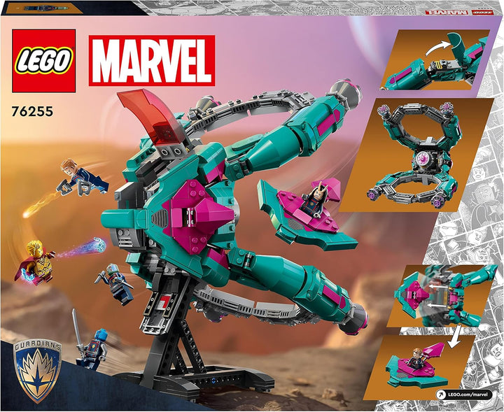 LEGO 76255 Marvel Das Neue Schiff der Guardians of The Galaxy Volume 3 BAU-Spielzeug mit Mantis, Dra