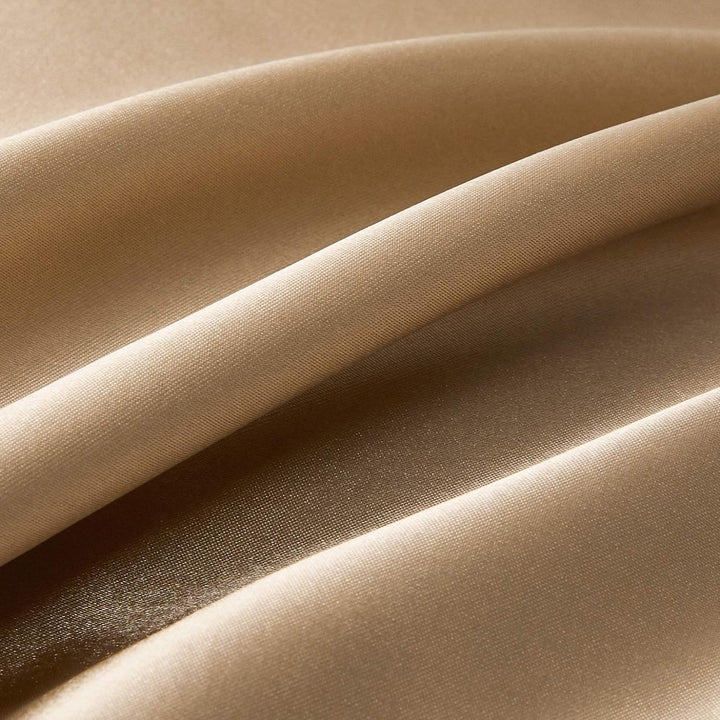 Damier Beige Bettwäsche 220x240cm Satin Bettbezug Set 3 Teilig Uni Einfarbig Bettwäsche Hochwertiges