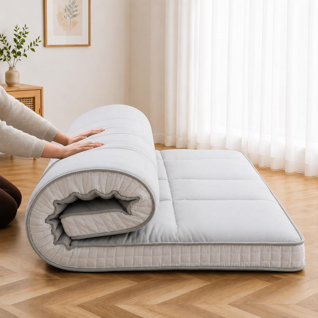 Futon Matratze 153x203cm Klappmatratze - 10cm dick Japanische Klappmatratze, Futon Gästebett, Bodenm