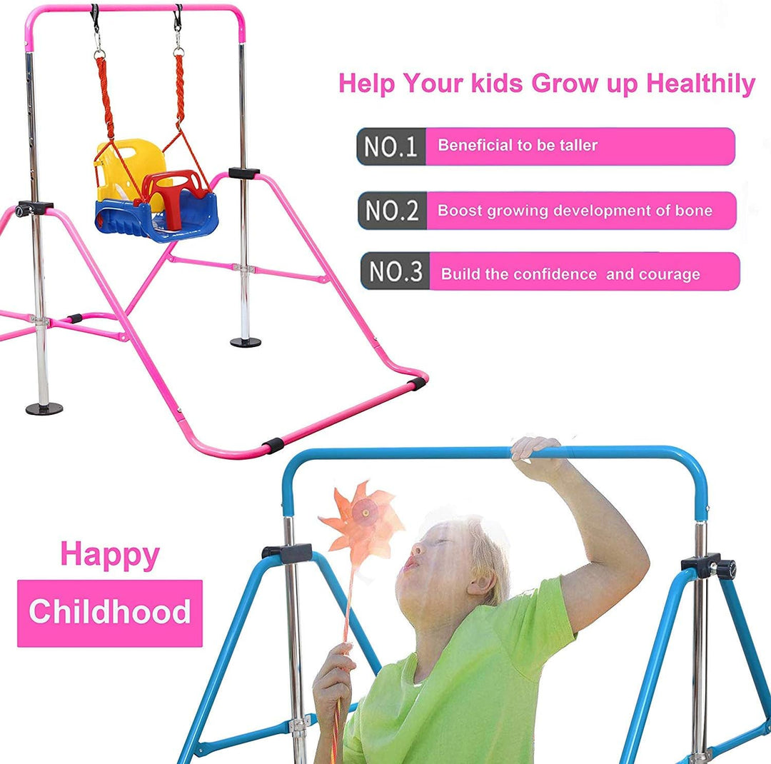 Jolitac Turnreck Gymnastik Kinder Garten Reck Reckanlage Turnstangen Horizontale Training Bar Traini