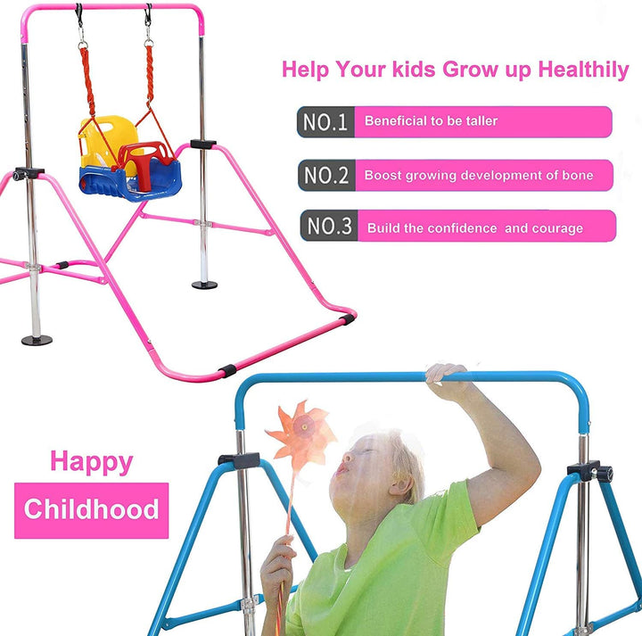 Jolitac Turnreck Gymnastik Kinder Garten Reck Reckanlage Turnstangen Horizontale Training Bar Traini