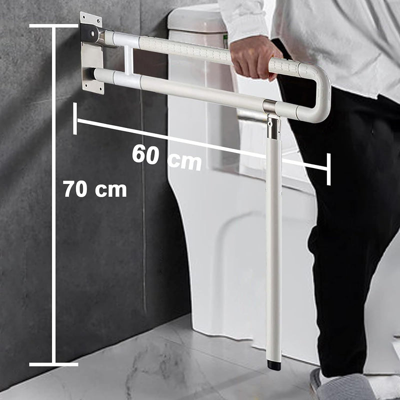 Toiletten Wandstützgriff Haltegriff für Senioren, longziming WC Rutschfest Aufstehhilfe Stützhilfe k
