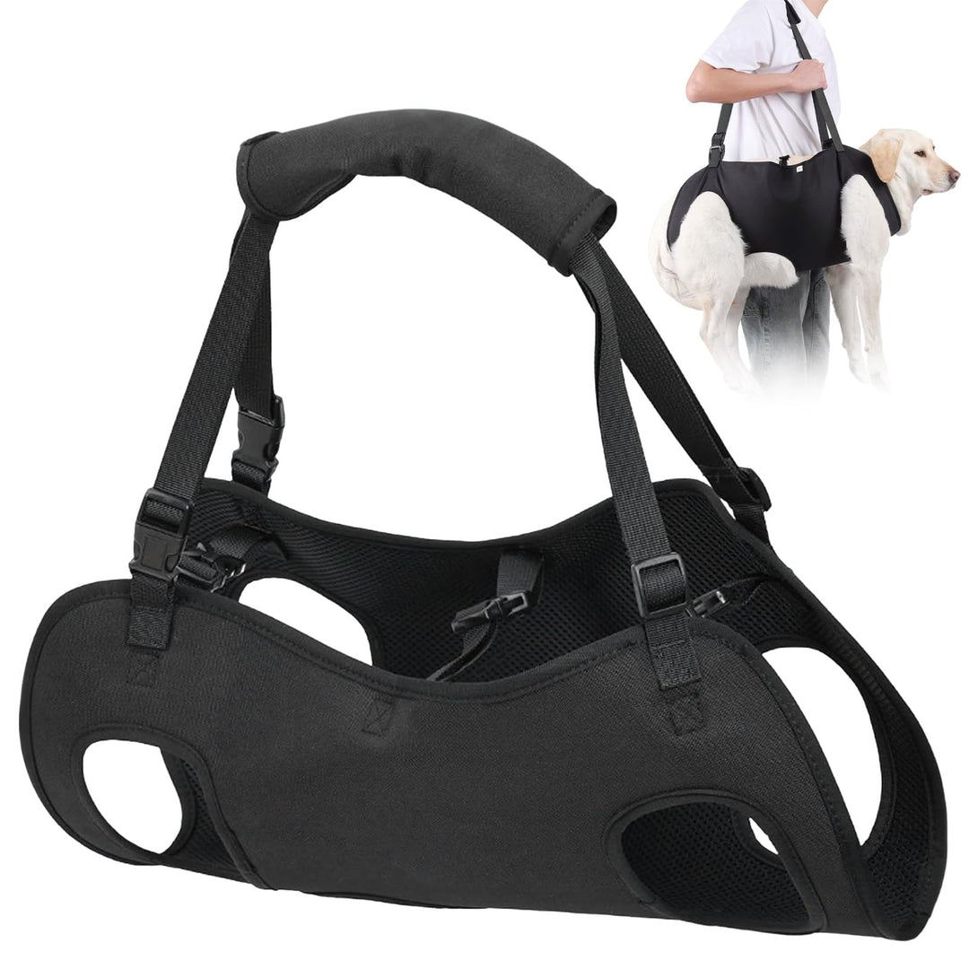 YOUNGSAY Tragehilfe Hund, Verstellbare Tragegurt Hund, Gross Hunde Tragehilfe für Behinderte, Blindh