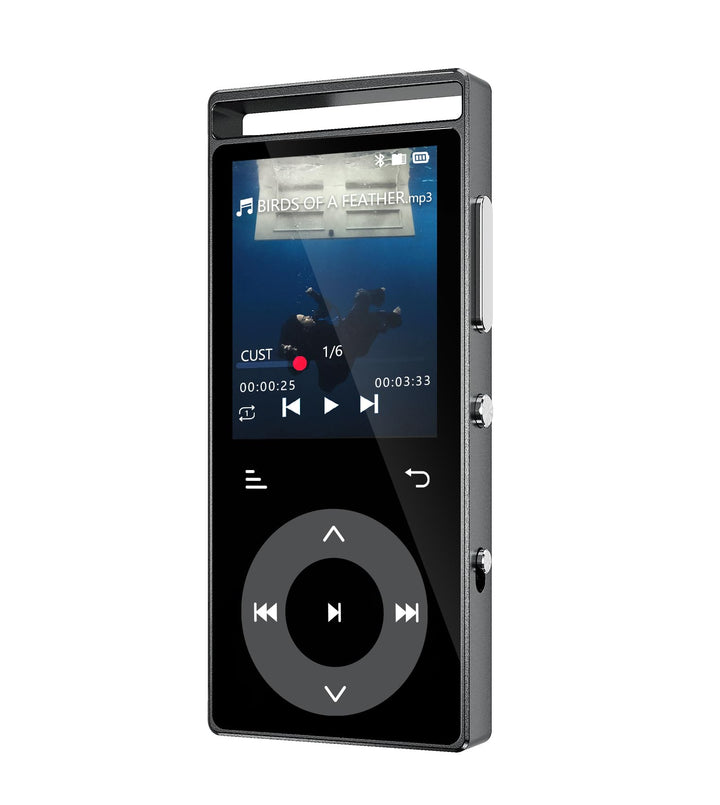 90GB MP3 Player Bluetooth 5.3, HiFi-Sound MP3-Player mit Touch-Tasten | MP3 mit Musik, Farbdisplay,