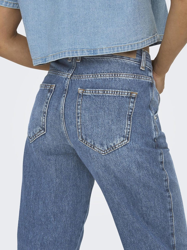 ONLY Female Karotte ONLTROY Hohe Taille Karotte Jeans XS / 32L Medium Blue Denim, XS / 32L Medium Bl