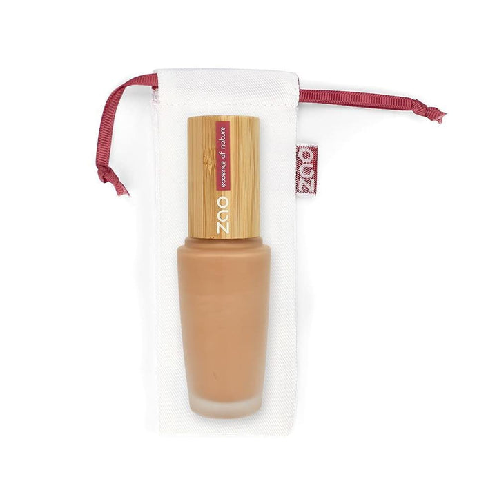 Vegan Make Up - Vegane ZAO Silk Foundation Bio 30 ml – Schminke mit Sheabutter, Mandelöl & Jojobaöl