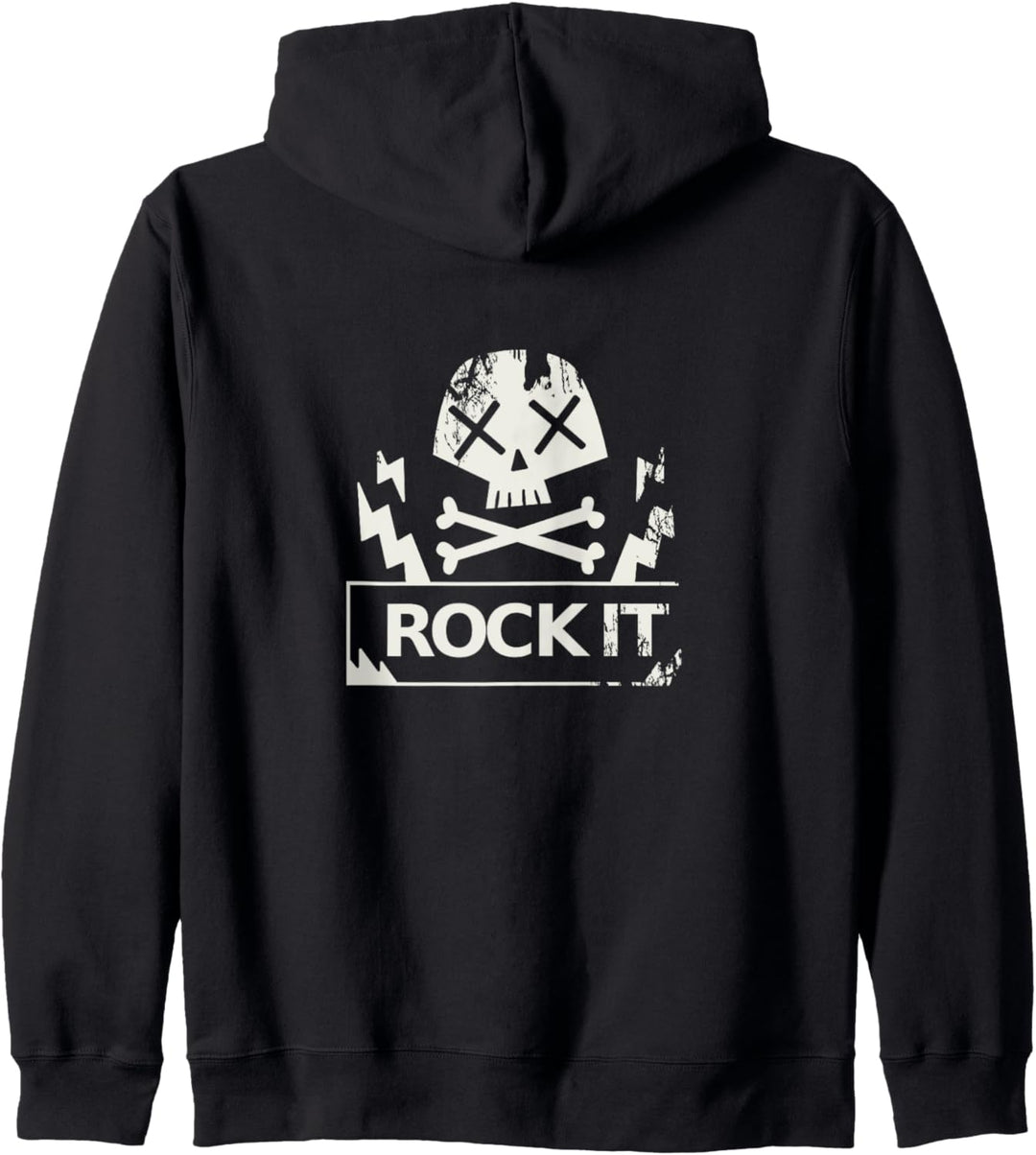 Rock IT für RockStar Gitarrist oder Musiker Geschenk Kapuzenjacke