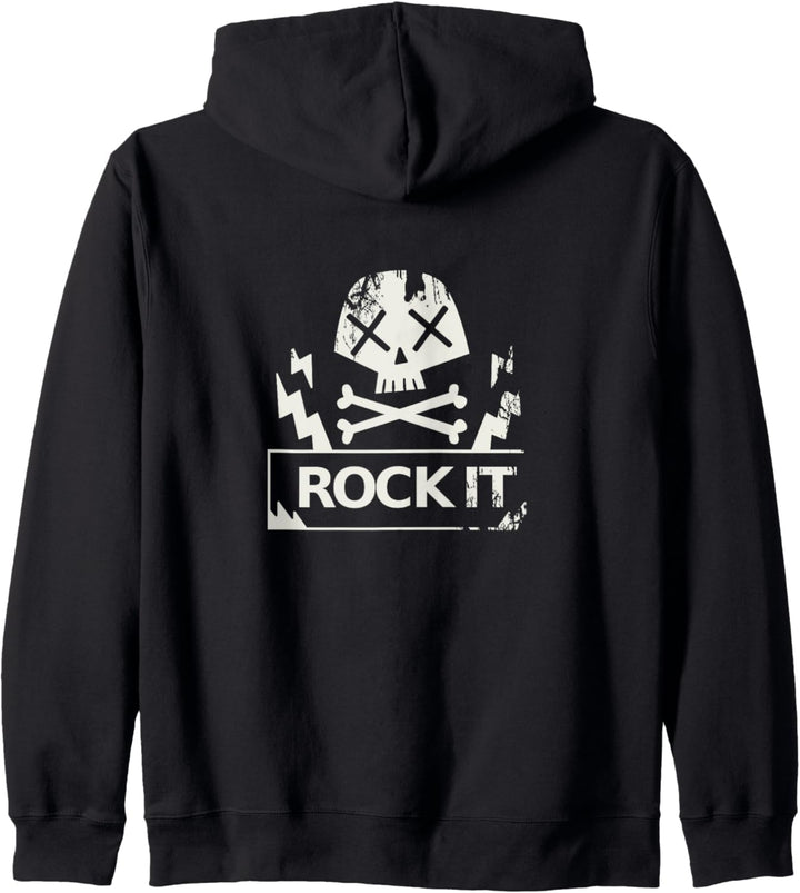 Rock IT für RockStar Gitarrist oder Musiker Geschenk Kapuzenjacke