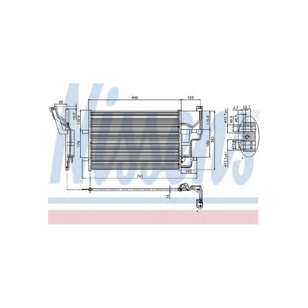 Nissens 94902 Kondensator, Klimaanlage