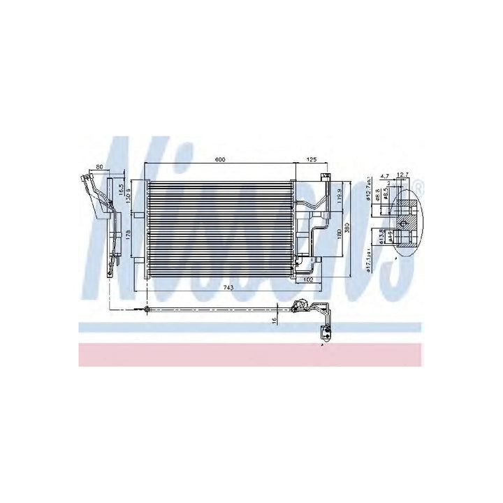 Nissens 94902 Kondensator, Klimaanlage