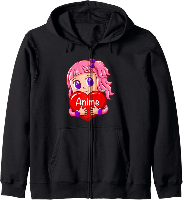 Anime Girl Japanese Otaku Manga Lovers Kapuzenjacke