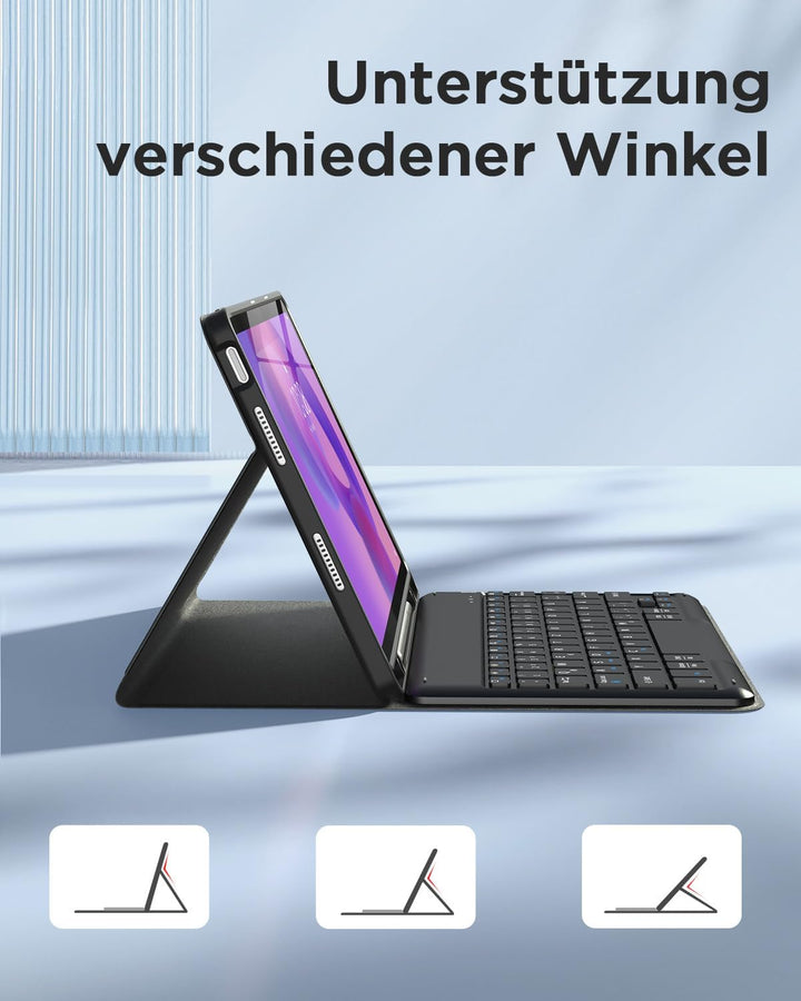 EasyAcc Tastatur Hülle Kompatibel mit Lenovo Idea Tab 11 Zoll Tablet 2025 (TB-336ZU/TB-336FU) mit Sc