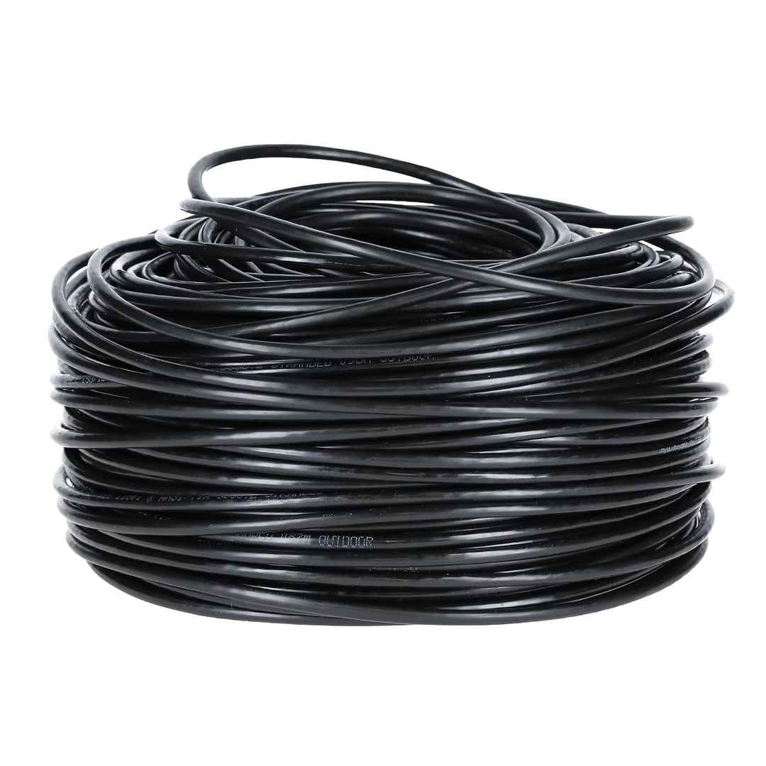 Danicom CAT5e Outdoor Netzwerkkabel - U/UTP - AWG 26/1 (Flexibel) - 100 Meter - Schwarz - CCA, POE,