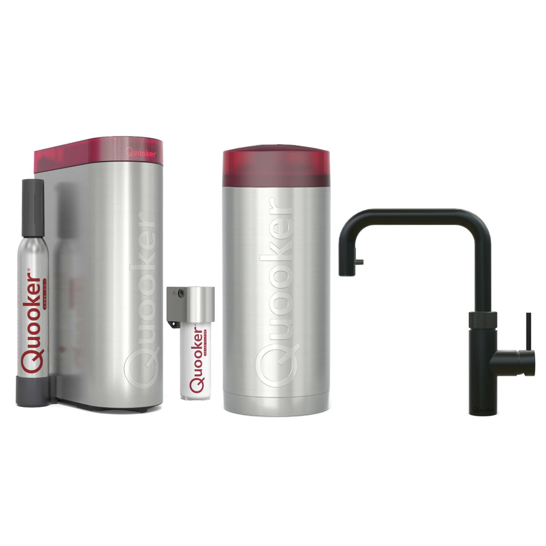 Quooker Flex Square | COMBI+ | CUBE & Filter | schwarz