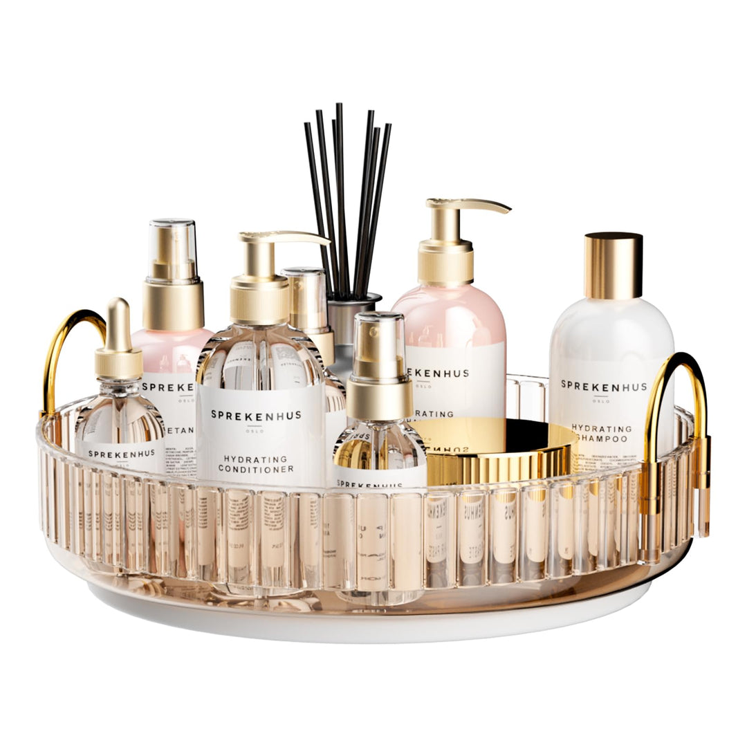 MOACC Make Up Kosmetik Organizer, 360° Drehbar Aufbewahrung, Schmink Organizers für Dresser Schminkt