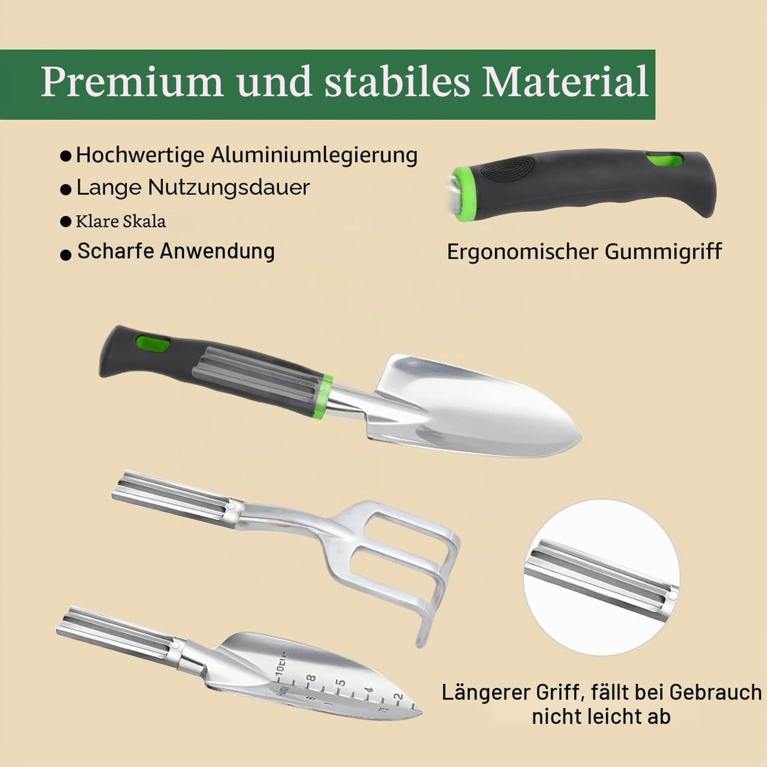 Housolution Gartengeräte Set, 8 PCS Gartenarbeit-Handwerkzeug-Set, Robust Aluminiumlegierung Gartena