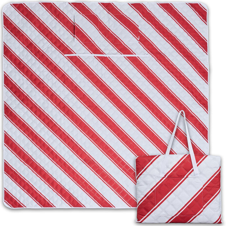 Picknickdecke wasserdicht 150x200cm isoliert & gepolstert - Stranddecke sandfrei – ideal für Camping