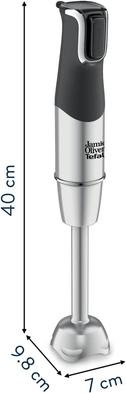 Jamie Oliver by Tefal Stabmixer, Edelstahlklingen, 1200 Watt, Mixerfuss spülmaschinengeeignet, Multi