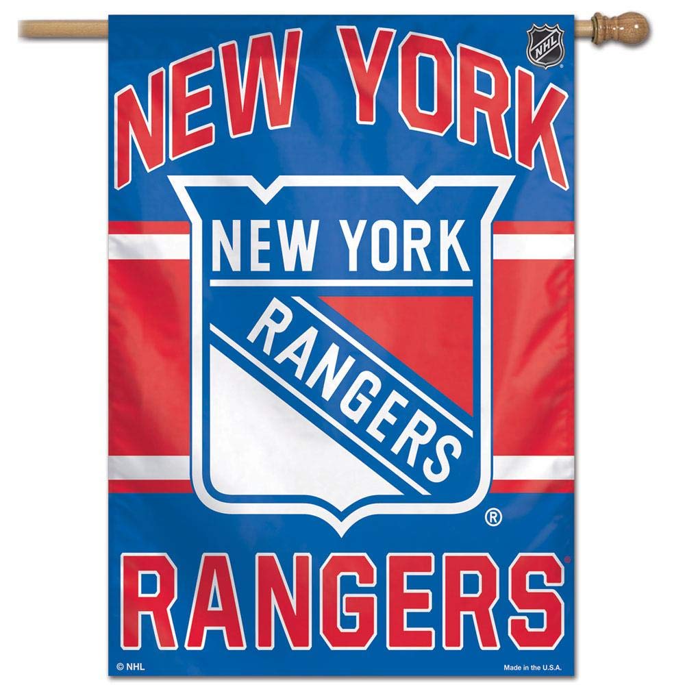 WinCraft NHL New York Rangers 01523014 Vertikale Flagge, 68,6 x 94 cm, Schwarz