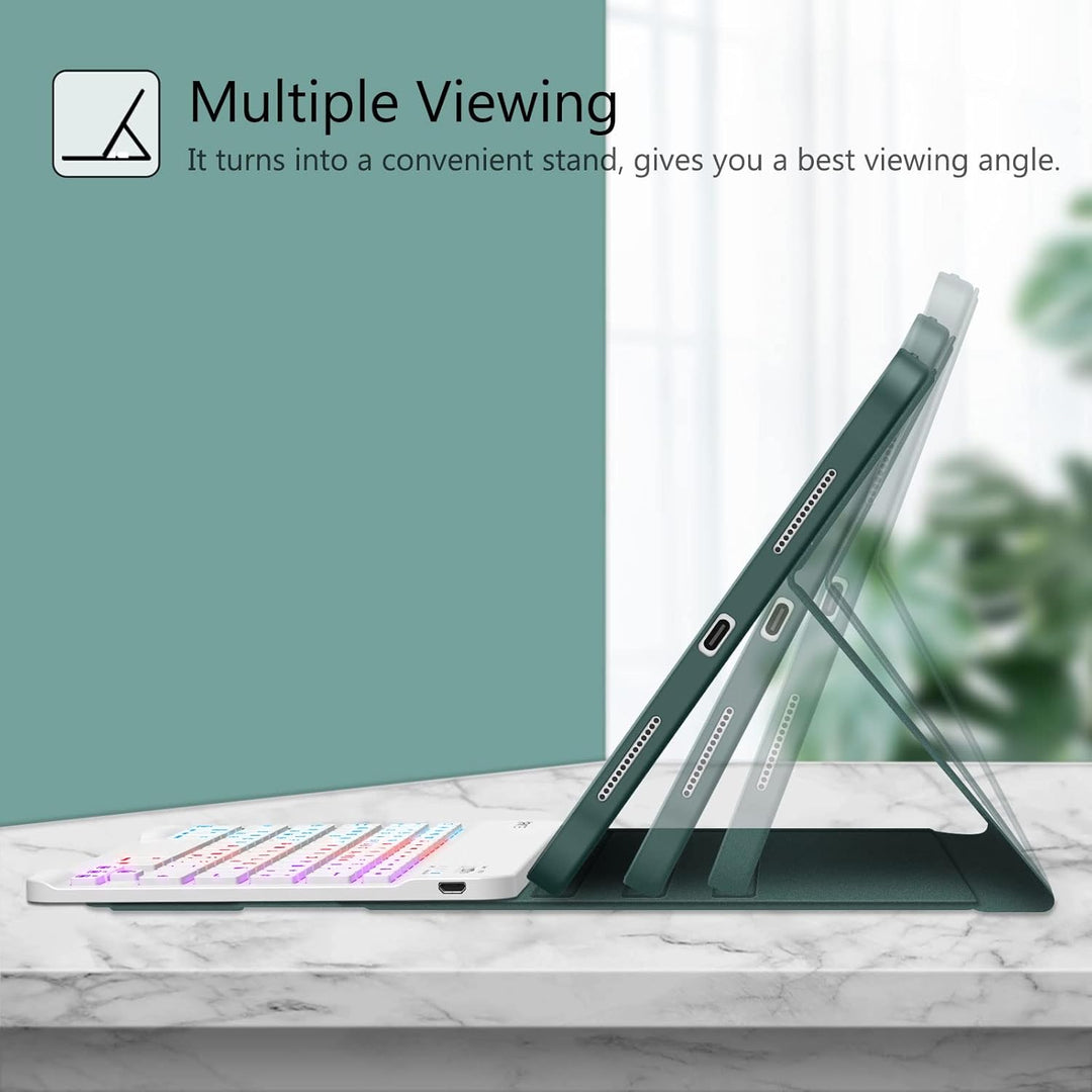 FINTIE Tastatur Hülle für iPad Air 11 Zoll 2024, iPad Air 5/4 Hülle mit Tastatur 2022/2020 10.9" - M
