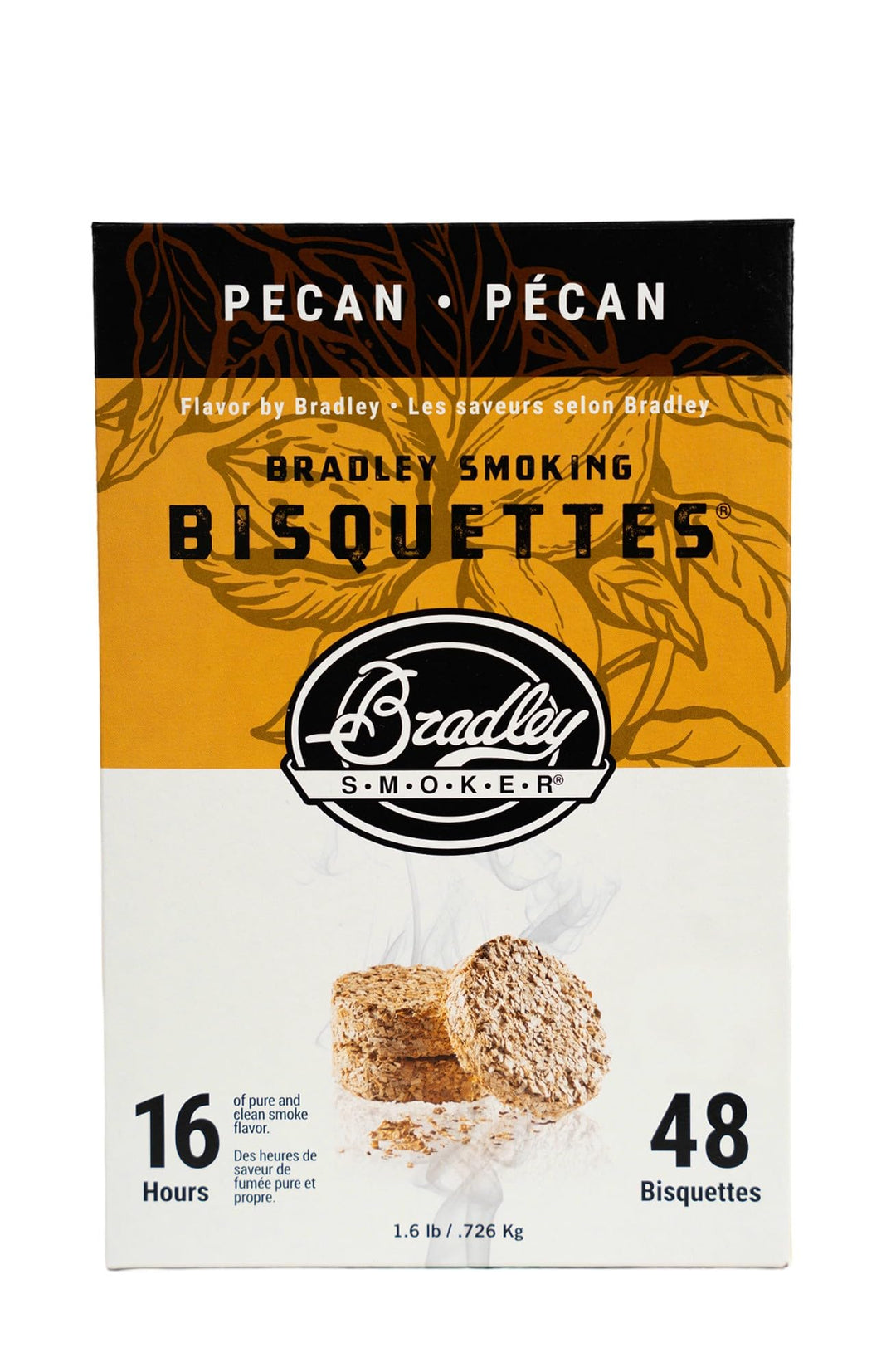 Bradley Smoker BTPC48 Pecannuss Bisquetten 48 Pack 48 Pack Pekannuss Räucherofen, 48 Pack Pekannuss