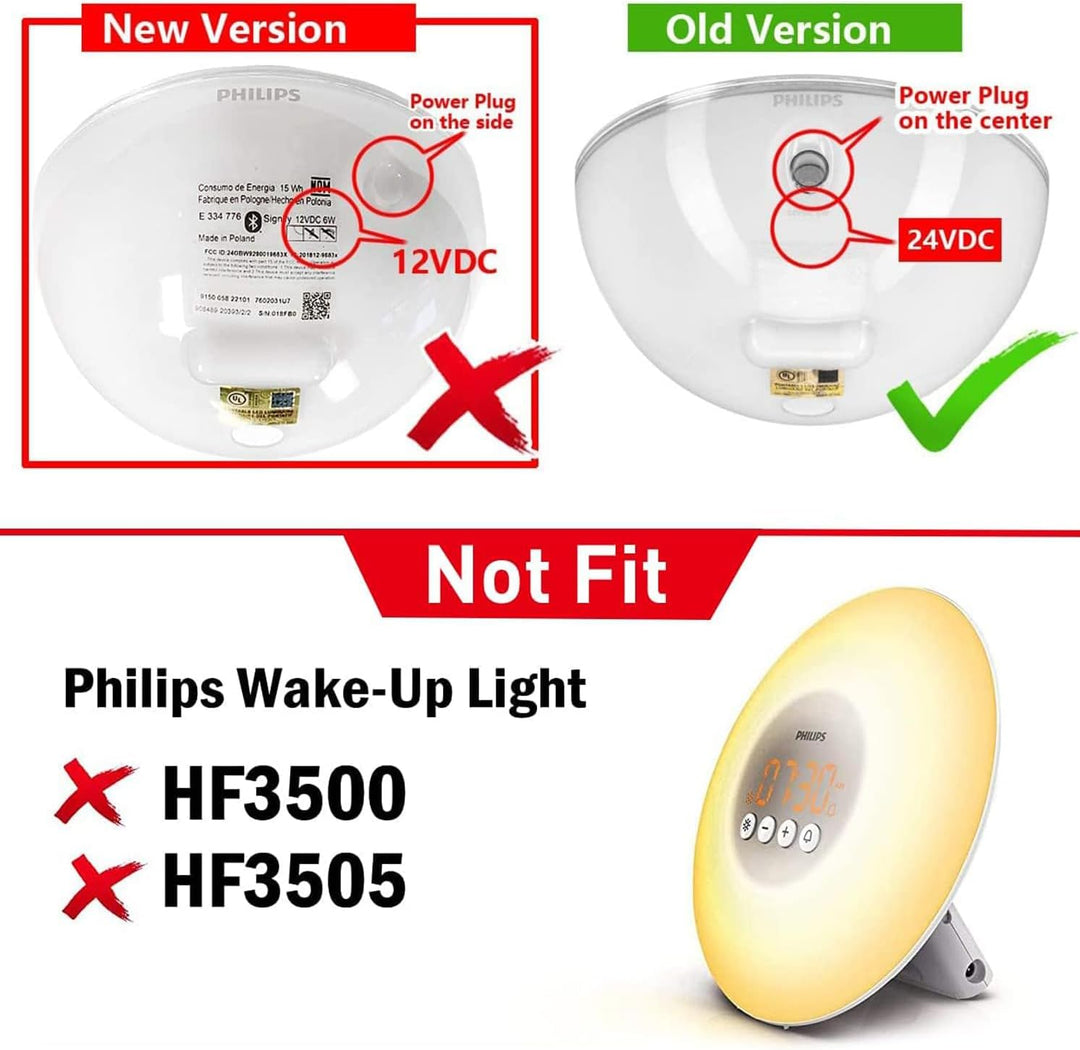 KFD Netzteil 24V Netzadapter Ladegerät für Philips HueGo LED HF12 HF18 HF24 SmartSleep Wake-up Light