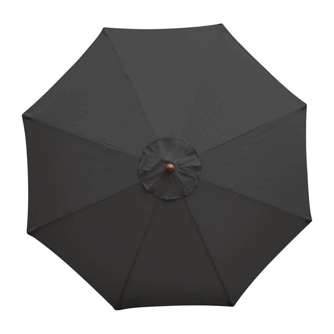 Bolero CB514 Umlenkrolle Sonnenschirm, 2500 mm Durchmesser, schwarz, schwarz