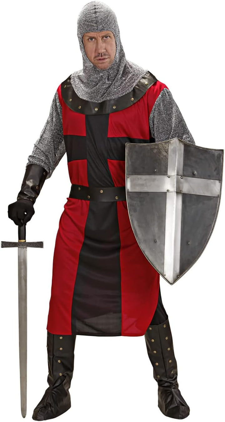 "DARK AGE KNIGHT" (long coat, belt, armbands, helmet, boot covers) - (M), M