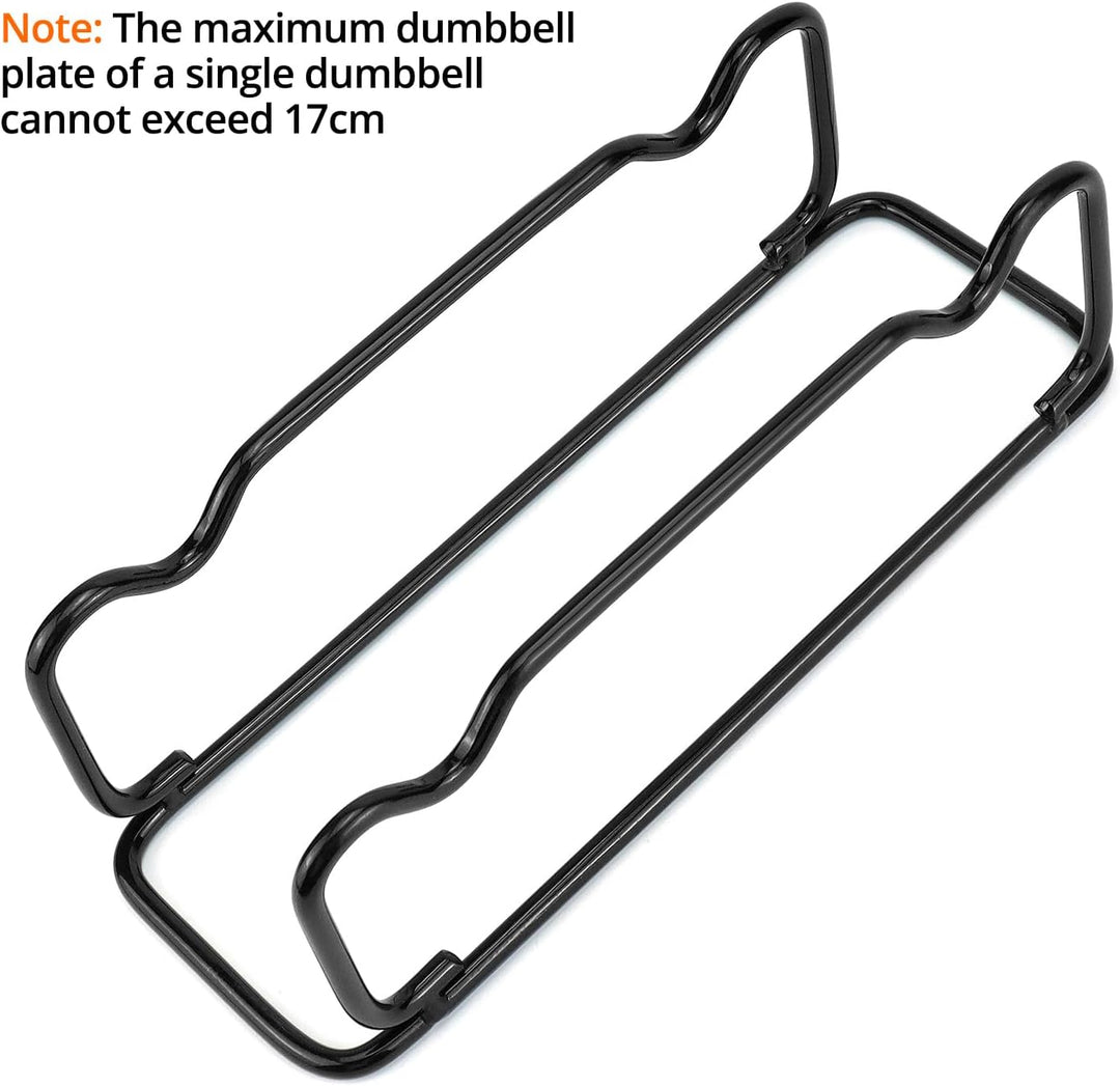 QWORK® 1 Stück hantelständer, hantelablage kurzhantel, langhantelständer, hantelhalterung, 30x11x10c