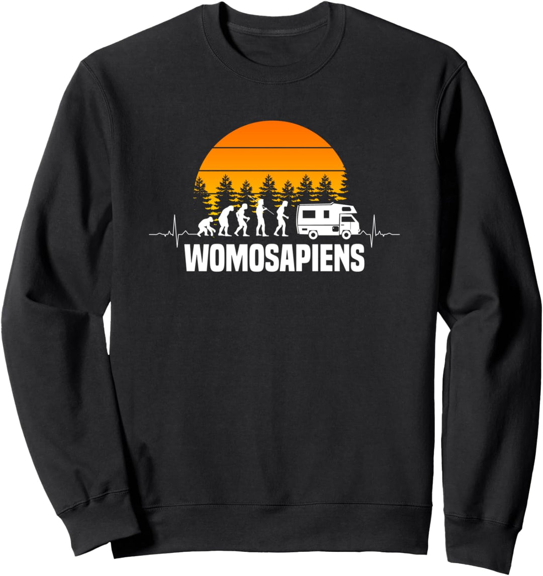 Womosapiens Reisen Wohnmobil Wohnwagen Campen Camping Sweatshirt