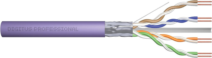DIGITUS 305 m Cat 6 Netzwerkkabel - F-UTP Simplex - BauPVO Eca - LSZH Halogenfrei - 250 MHz Kupfer A