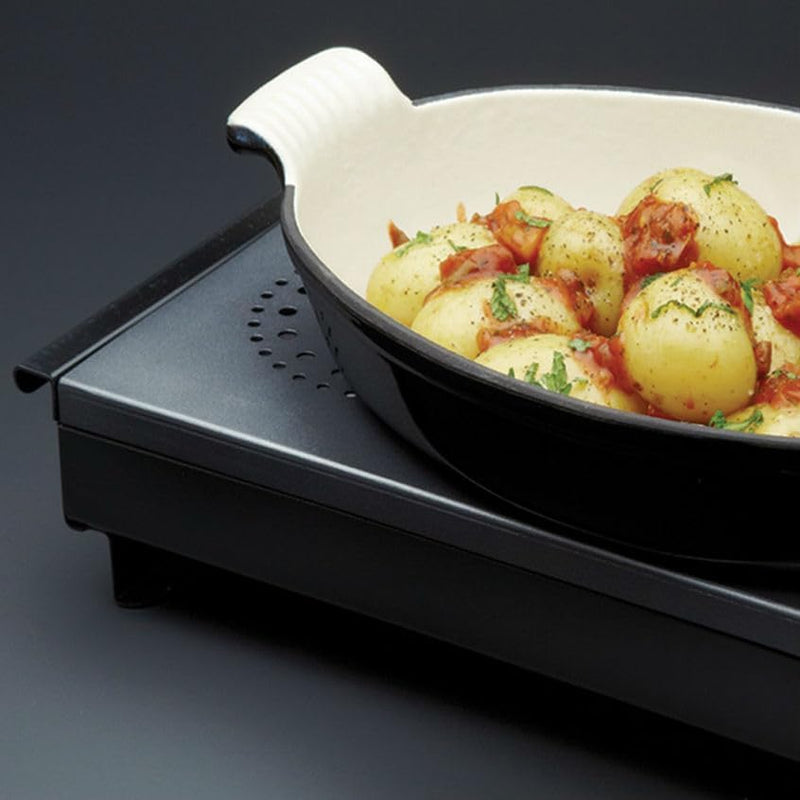 MasterClass Warmhalteplatte für Buffet, Catering Tisch, Professionelle Wärmeplatte mit 3 Teelichtern