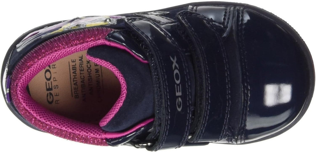 Geox Baby-Mädchen B New Flick Girl E Sneaker, Blau (Navy), 22 EU