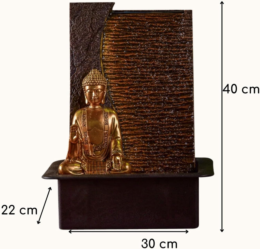 Zen Light – Zimmerbrunnen Buddha Jati – originelle Geschenkidee – Objekt Feng Shui und Wohlbefinden