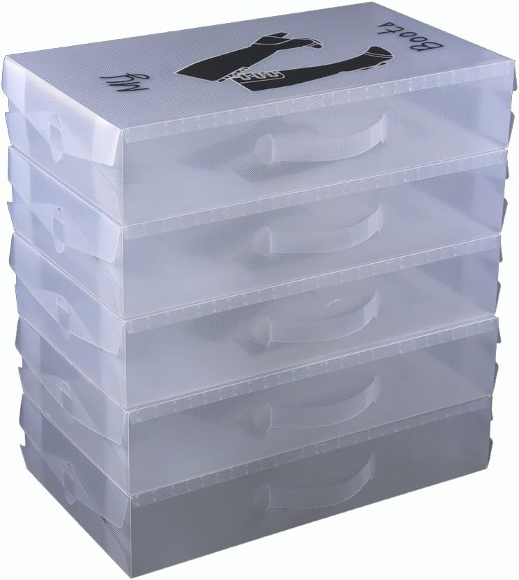 Schuhaufbewahrung Stiefelbox schuhkasten Stiefel 52x30x11cm, 5 St JLA191-5X